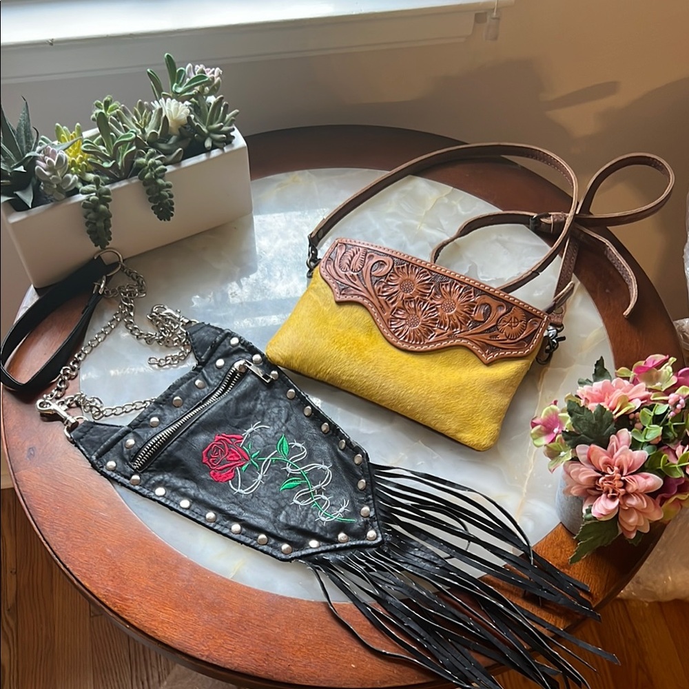 Leather Crossbody Bag Bundle